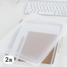 SYSmAX A4文件兩用收納盒 L, 透明, 2個