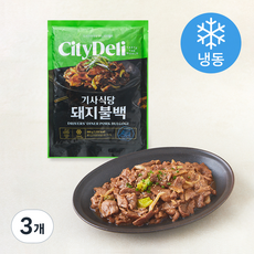 시티델리 기사식당 돼지불백 (냉동), 800g, 3개