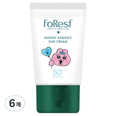 그린핑거포레스트 빤쮸토끼 에디션 워터리 에센스 선크림 SPF50+ PA++++, 6개, 50ml