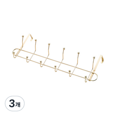와이즈 도어 행잉 옷걸이, 골드, 3개
