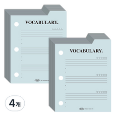 PLEPIC Freestyle 迷你3孔索引墊內頁 單字本, 4個