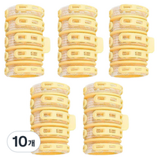 DeepTalk 自助造型瀏海豐盈髮捲夾 DT0988, 10個, 黃色