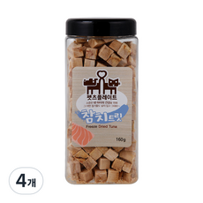 펫츠플레이트 강아지&고양이 동결건조 간식, 참치, 160g, 4개