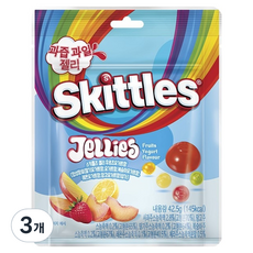Skittles 彩虹糖 果凍水果優格香, 3個, 42.5克