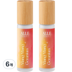 ALLE 滾珠香氛精油 依蘭&天竺葵, 6個, 10ml