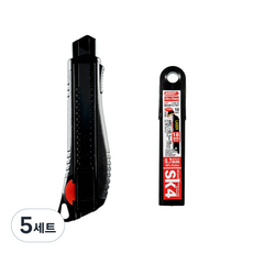 ASSIST 宏迪 美工刀 48G-L1 + 刀片 L-100A 10入, 混色, 5套