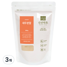 신선약초 국내산 새우분말, 3개, 300g
