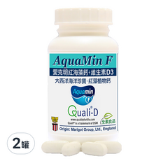 Healthwomen 赫而司 愛克明紅海藻鈣鎂 + D3全素食錠, 60顆, 2罐