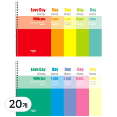 PENPIA 1 500 記者左翻筆記本, 20個, 隨機出貨