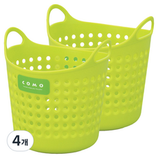 이노마타 원형 소프트 미니 바스켓 4460, 그린, 4개