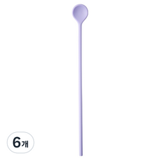 이지실리 실리콘 다용도 머들러 퍼플, 6개, 단품