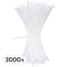 티라노타이 케이블타이, 3000개, 백색