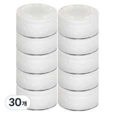 이온폴리스 아토젯 프리미엄 세면대 3중 카본 필터 화이트, 30개, 무향