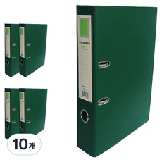 영오 2공 레버아치 LA 바인더 5cm, 녹색, 10개