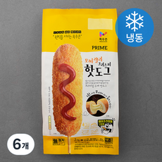 PRIME 모짜렐라 크리스피 핫도그 (냉동), 90g, 5개입, 6개