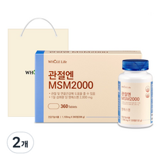 WHOLE Life MSM 2000補充錠 396g+購物袋, 360顆, 2組