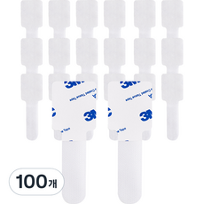 코멧 간편스트랩 전선정리 찍찍이 케이블타이, 화이트, 100개