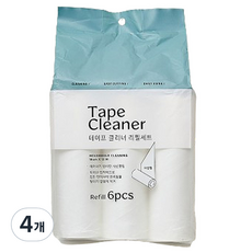 Modern House 斜切設計除塵滾筒補充包 6入, 4個