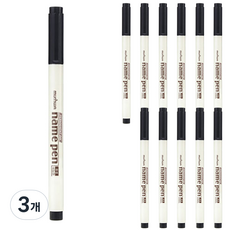 munhwA 簽字筆, 黑色, 3個