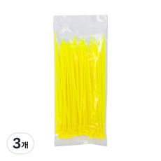Kalron 束線帶 黃色 150mm KR-CTM 100入, 3個
