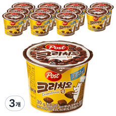 포스트 NEW 컵시리얼 크리치오 12p, 360g, 3개