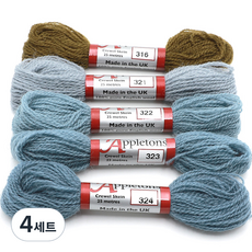 조이십자수 애플톤 울사 5종 세트, 4세트, 316, 321, 322, 323, 324