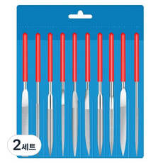 올커버 금속 유리 가공용 다이아몬드 정밀 줄 10종 세트 140mm, 2세트