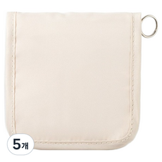 거친언니 휴대용 응급 처치 의약품 보관 가방 베이지 소형, 5개