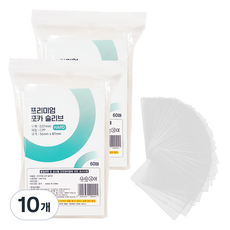 아가플러스 cpp 포토카드 하드 슬리브 56 x 87 mm 60p, 10개