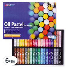 MUNGYO 油性粉彩鐵盒 MOP-36, 6組, 36色