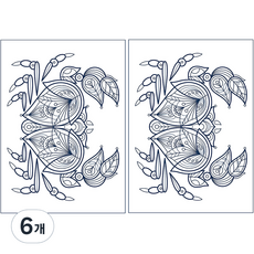 時尚紋身貼紙, 06 花瓣, 6個