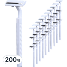 Janyhome Hotel 獨立包裝的一次性剃須刀白色, 200個, 1入