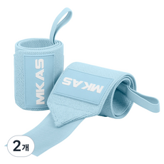 MKAS Gold Pang 女性用健身護腕 天空藍, 2個