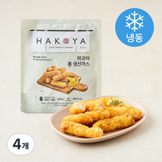 하코야 롱 생선까스 (냉동), 300g, 4개