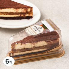 밀크앤허니 진한 티라미수케익, 80g, 6개