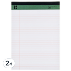 롭다 노트 패드 B5, Sage Green, 50매, 2개