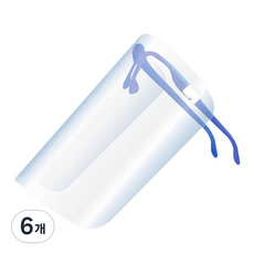 作業用臉部防護鏡片可更換式安全護目面罩, 6個