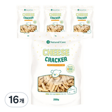 네츄럴코어 강아지 치즈 크래커, 치즈맛, 200g, 16개