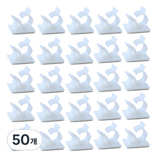 i-MATE 大型夾式電線整理器, 白色, 50個