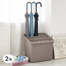 비스토어 다모아 우산꽂이 15구, 2개, 브라운