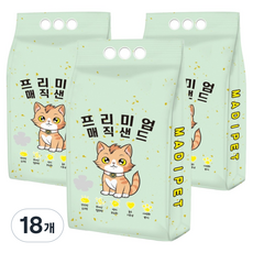 메디펫 고양이 매직 프리미엄 두부모래, 10L, 18개, 녹차향