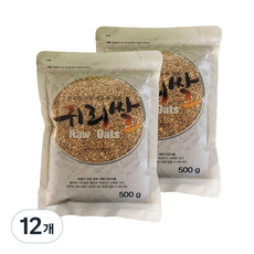귀리쌀, 500g, 12개
