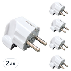 BLINGLIGHT 韓國製L型接地插頭5入組 16A 250V