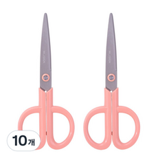 NUSIGN ABS辦公用剪刀 NS053, 玫瑰粉, 10個