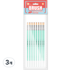 Awesome Painting 油畫 壓克力 水彩畫兼用畫筆 FILBERT 10入, 1號, 3個