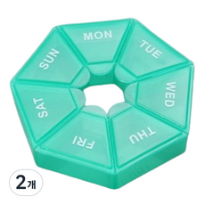 CS Soul 旅行用每日藥盒 薄荷綠, 2個