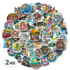 예스몰 다꾸 포카 팬시 스티커 50종 세트, BP-195, 2세트