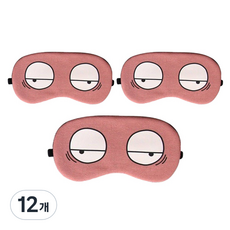 리소하우스 온냉 찜질 겸용 눈모양 수면안대 졸린눈, 1개입, 12개