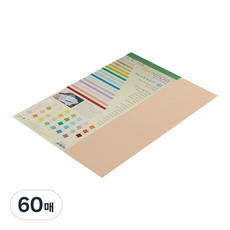 종이문화 두꺼운 양면 레인보우 카드지 No 26 피치 205g, A3, 60개