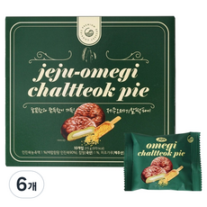 청우식품 제주 오메기 찰떡파이, 6개, 215g